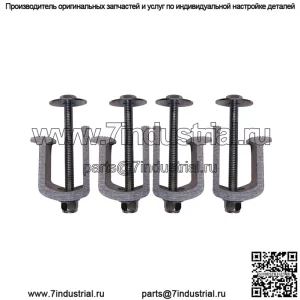 Фиксирующий зажим 3#4 шт., черный