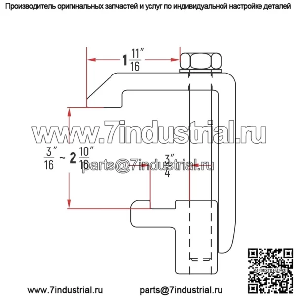 Фиксированный зажим 4#4 упаковка серебристый - Image 2