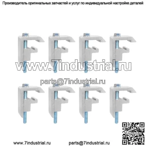 Фиксирующий зажим 4#8 Упаковка Серебряный