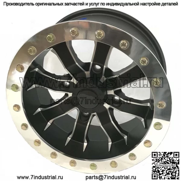 литой обод AR640 beadlock 12x7 смещение 4+3 разноширокий 4/136 Can-am