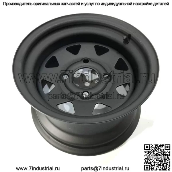 Стальные диски 12x7 4/110 4+3 (+10) черный мат