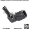 90 градусов 6AN Female to 5/16" 3/8" алюминиевый поворотный шланговый штуцер-адаптер - Image 4