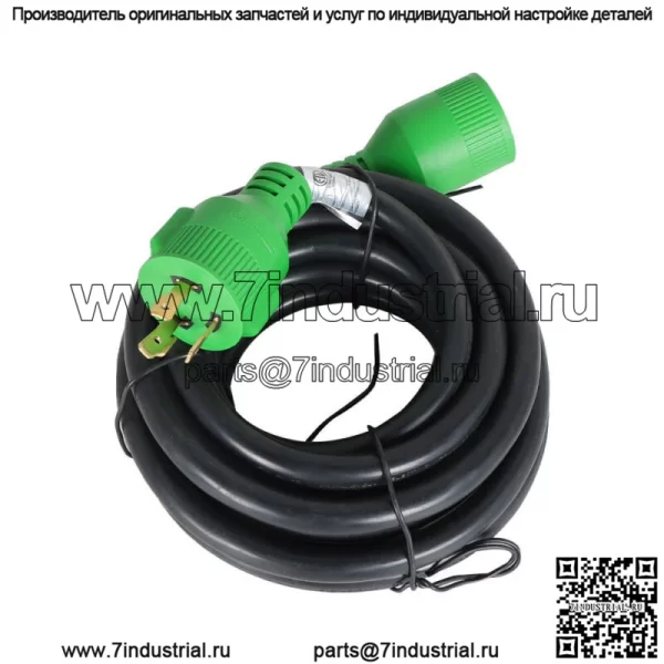 Удлинитель генератора 30 А, 3 штыря, 15 футов, NEMA L5-30P/L5-30R, 125 В - Image 2