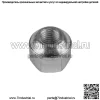 Гайка переднего/заднего колеса для Honda FourTrax 300 1988-1997 / 90314-VM0-771