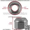 Гайка переднего/заднего колеса для Honda FourTrax 300 1988-1997 / 90314-VM0-771 - Image 2