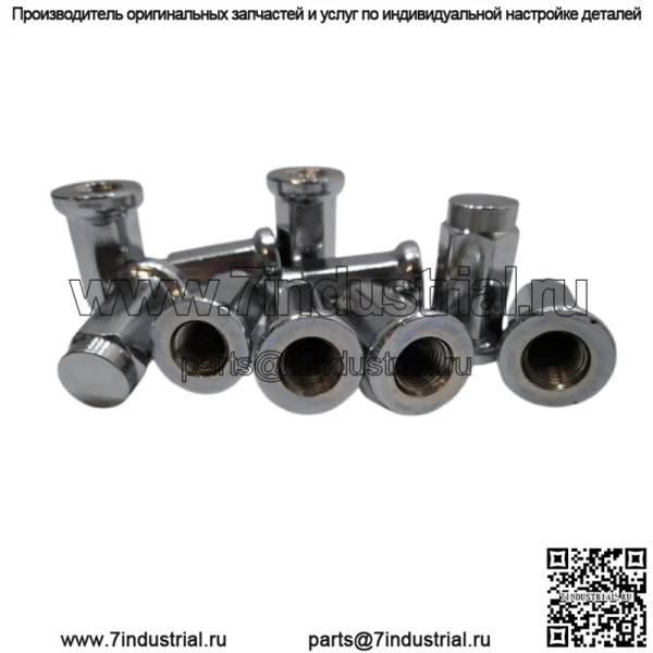 Гайка колесная хромированная плоская M10x1,25 13275