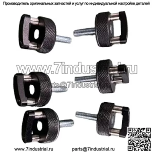 Комплект из 6 болтов с D-образным кольцом для Wrangler JK JL Hardtop Quick Release #черный