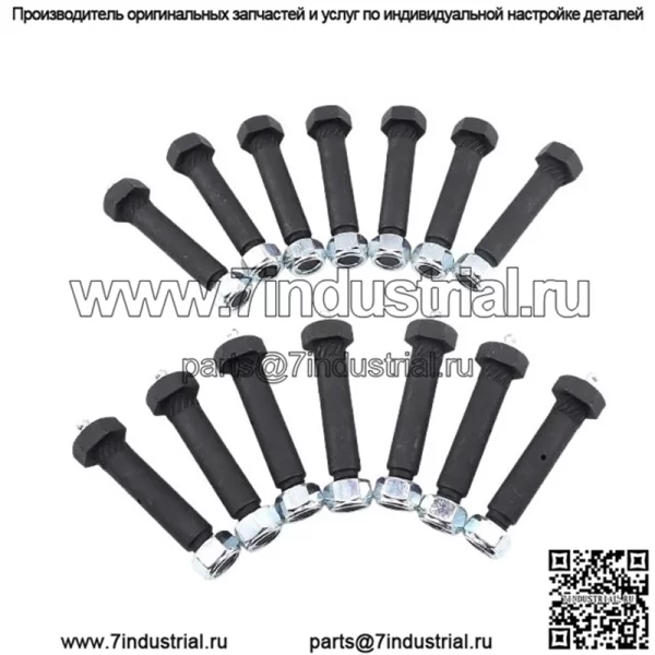Болты из пружинной стали со смазкой, 3 дюйма, 14 шт.