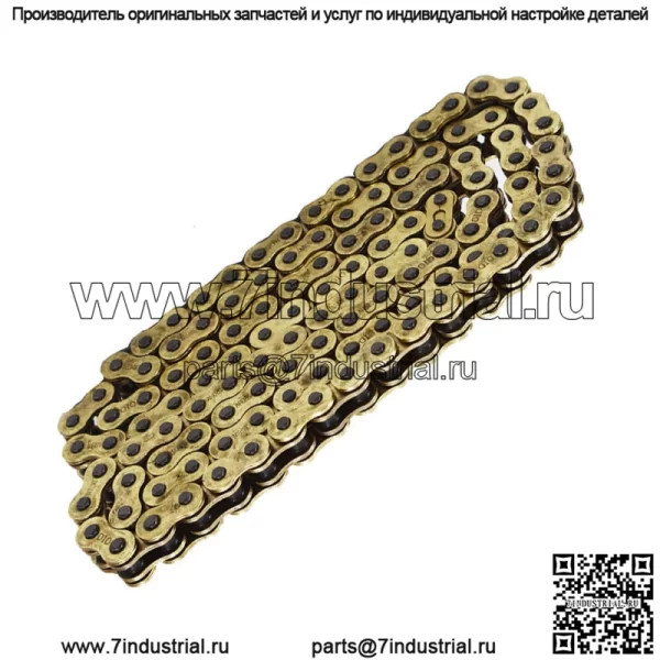 Мотоциклетная 520 O-Ring золотая приводная цепь 120 звеньев 520 X 120 с главным звеном