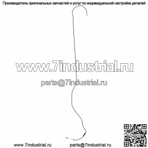 Трос дроссельной заслонки Polaris, Crew, оригинальная деталь OEM 7082555, кол-во 1