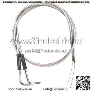 Комплект тросов дроссельной заслонки из нержавеющей стали +6" 1996-2007 Harley Road King FLHR (для: Harley-Davidson)
