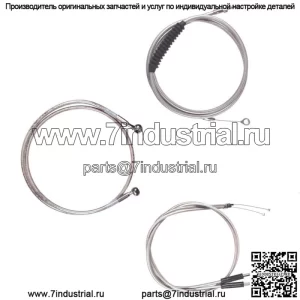 Комплект троса и тормозной магистрали из нержавеющей стали 18" Apes 1996-2005 Harley-Davidson Dyna (для: Harley-Davidson)