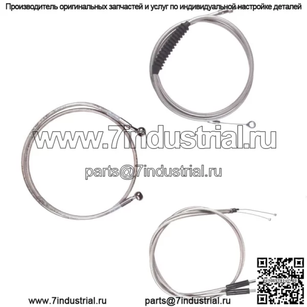 Комплект троса и тормозной магистрали из нержавеющей стали 18" Apes 1996-2005 Harley-Davidson Dyna (для: Harley-Davidson)