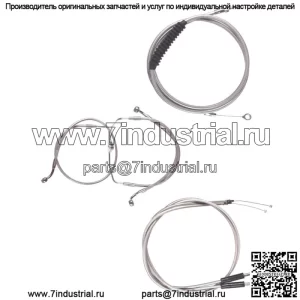 Комплект тормозной магистрали из нержавеющей стали 14" Apes 1996-2001 Harley Touring wCarb NoCruise (для: Harley-Davidson)
