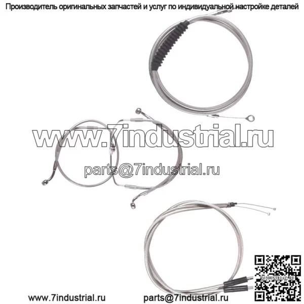 Комплект тормозной магистрали из нержавеющей стали 14" Apes 1996-2001 Harley Touring wCarb NoCruise (для: Harley-Davidson)