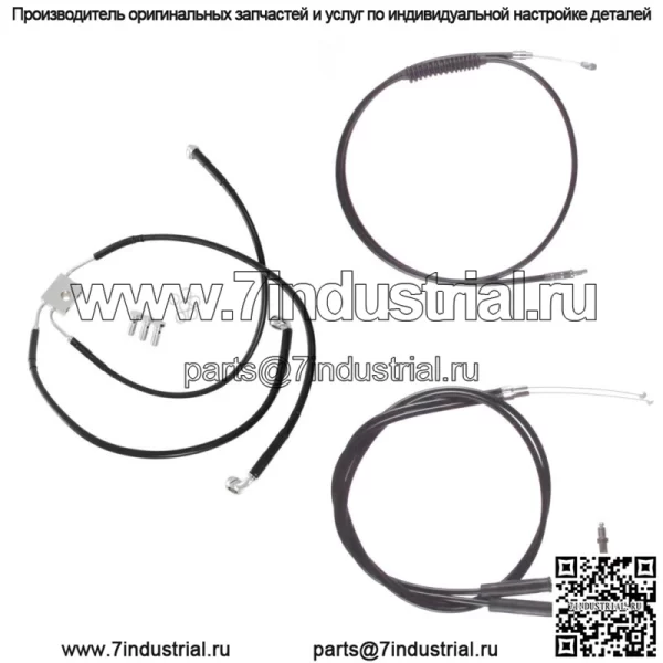 Черный +6" трос и тормозная магистраль Bsc DD Kit 2012-2017 Harley-Davidson Dyna с ABS (для: Harley-Davidson)