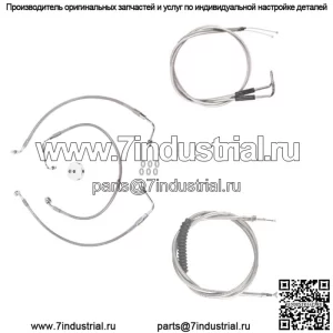 Комплект из нержавеющего троса и тормозной магистрали Bsc DD 2002-2008 Harley Sportster Roadster (для: Harley-Davidson)