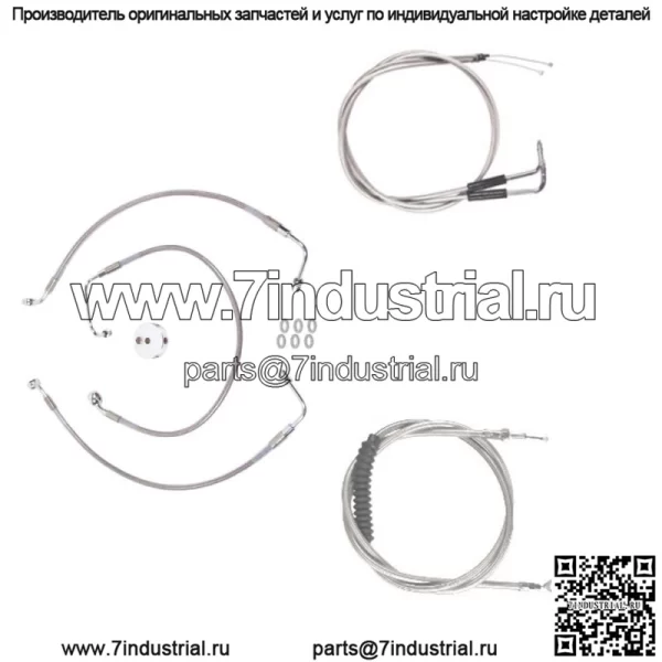 Комплект из нержавеющего троса и тормозной магистрали Bsc DD 2002-2008 Harley Sportster Roadster (для: Harley-Davidson)
