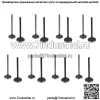 16X впускных и выпускных клапанов двигателя подходят для Aura GM ECOTEC DOHC 2.0L 2.2L 2.4L