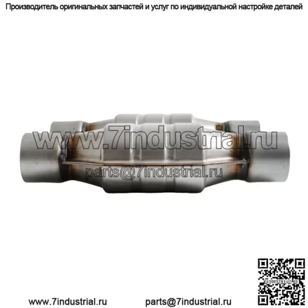 Для Chevy Silverado 1500 GMC Ford 2PCS 2.5" Универсальный каталитический нейтрализатор серебристый - Image 4