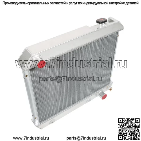 3-рядный алюминиевый радиатор для грузовика Chevy C10 C20 C30 K10 1963-1966 V8 CC284 - Image 2