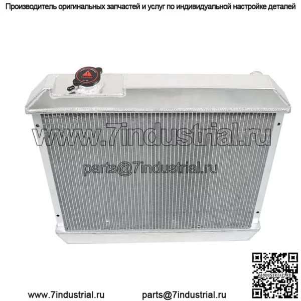 3-рядный алюминиевый радиатор для грузовика Chevy C10 C20 C30 K10 1963-1966 V8 CC284 - Image 3