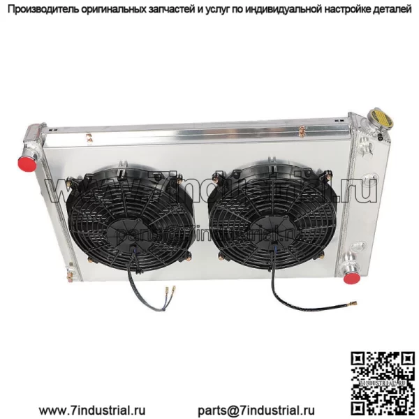 Для Chevy 1970-81 Camaro/ 1978-87 Monte Carlo 3-рядный алюминиевый радиатор + кожух вентилятора - Image 2