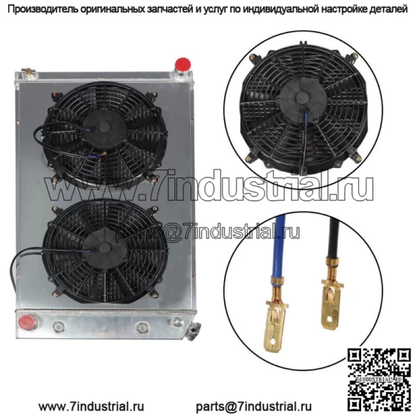 Для Chevy 1970-81 Camaro/ 1978-87 Monte Carlo 3-рядный алюминиевый радиатор + кожух вентилятора - Image 5