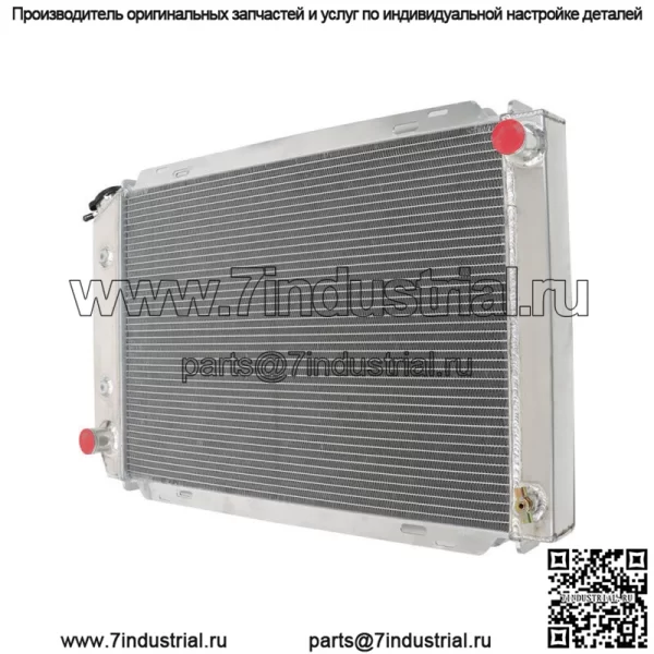 Радиатор 3-х рядный полностью алюминиевый для Ford Mustang 1980-1993, Mercury AT 1980-1988 - Image 4