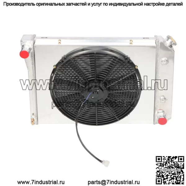 3-рядный комплект радиатора + кожух вентилятора для 68-74 Chevy Nova 70-81 Camaro 75-87 El Camino - Image 3