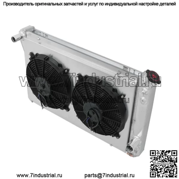 3-рядный радиатор + кожух вентилятора + комплект термостата для 82-92 Chevy Camaro Pontiac Firebird - Image 3