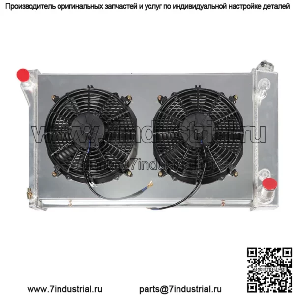 3-рядный радиатор + кожух вентилятора + реле для грузовика Chevy GMC C/K 10 20 30 1967 1968-1972 гг. - Image 2