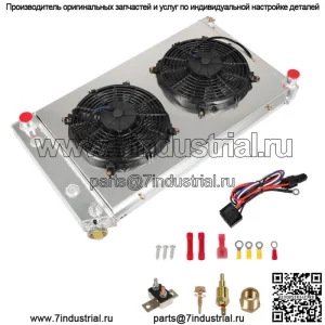 3-рядный радиатор + кожух вентилятора + реле для 1973-1990 Chevy C/K10 20 30 Pickup Blazer/GMC