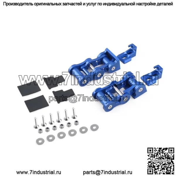 07-17 Wrangler JK замок капота#синий