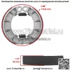 Передние тормозные колодки и задние тормозные колодки для Honda VF750C VF750C2 Magna 750 97-03 - Image 2