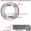 для Honda XR250R 1984 1985 1986 1987 Передние тормозные колодки и задние тормозные колодки - Image 2