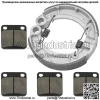 для Yamaha Grizzly 350 YFM350 4WD Irs Hunter 07-12 Передние колодки и задние тормозные колодки - Image 4