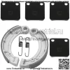 для Yamaha Grizzly 350 YFM350 4WD Irs Hunter 07-12 Передние колодки и задние тормозные колодки - Image 5