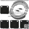 для Suzuki LTF400F LT-F400F Eiger 4WD 2002-2005 Передние и задние тормозные колодки - Image 5