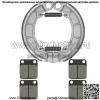 Передние тормозные колодки и задние колодки для Kawasaki KVF400 Prairie 400 1998 99 00 01 02