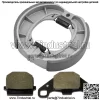 Передние тормозные колодки и задние колодки для Suzuki AH80 1992, AN125HK 2006 2007 2008 - Image 4