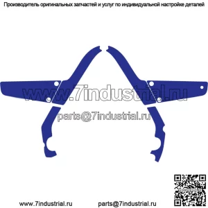 GRIP IT KIT BLUE FRAME RAPTOR700 700 YAMAHA GRAPHICS DECAL GUARDS