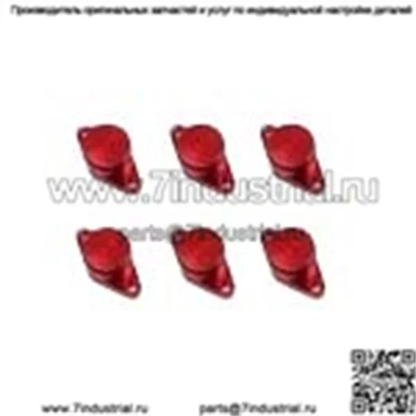 Ремонтный комплект вихревой заслонки дизельного двигателя BMW 22 мм, 6 шт., без кожаного кольца #красный