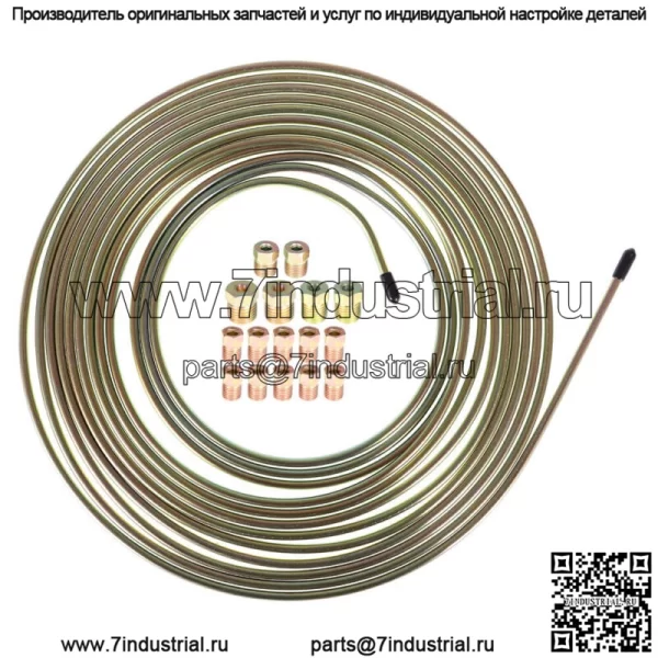 Комплект трубок тормозной магистрали 25 футов 3/16" OD＆16 гайка для соединения тормозной трубки - Image 3