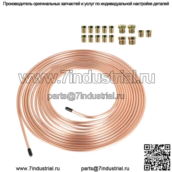 Комплект трубок тормозной магистрали 25 футов 3/16" OD＆16 гайка для соединения тормозной трубки - Image 4