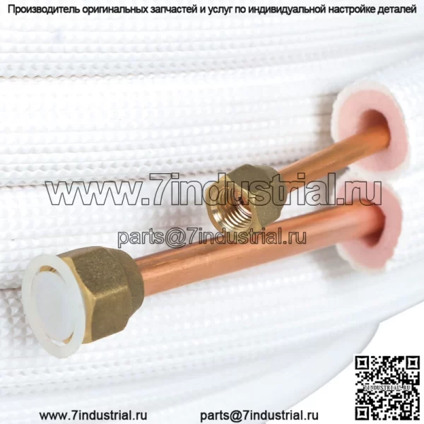Комплект для установки белой трубы для мини-сплит-систем с тепловым насосом 50 футов диаметром 1/4" - 3/8" - Image 4