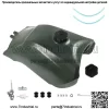 Зеленый топливный бак с крышкой и топливным краном для Honda FourTrax 300 TRX300 1993-2000 - Image 2
