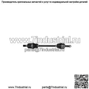 Для Hyundai Elantra Coupe и Elantra GT 2013 2014 Передний левый приводной вал со стороны водителя - BuyAutoParts 90-04442N Новый