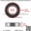 6006-2RDQE6 6006-2RS 60062RS Шарикоподшипники с резиновым уплотнением 30x55x13 мм - Image 2