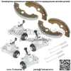 4x передних тормозных цилиндра с колодками для Honda Foreman Rubicon 450 TRX450FA - Image 2